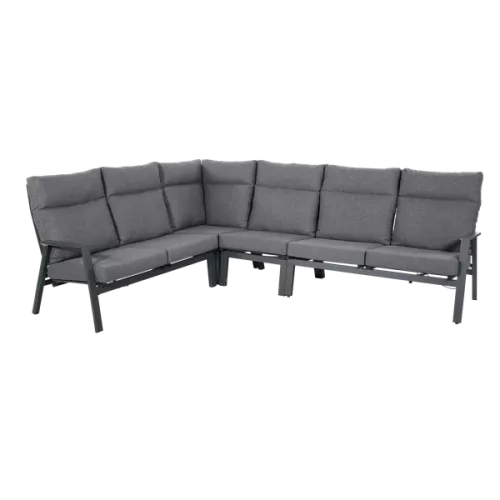 In And OutdoorMatch Corner sofa - Aluminum - Modular lounge combination (105783)
