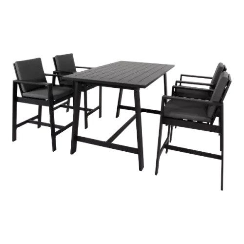 In And OutdoorMatch Bar stool - 63x72x111 cm - Aluminum - Charcoal (105806)