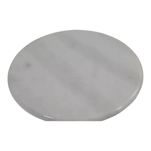 In And OutdoorMatch Side Table - Marble White - Ø30x40 cm - Cast Iron - Marble (105828)