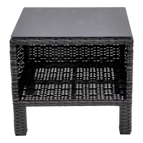 In And OutdoorMatch Side Table Open - 50.5x51x44 cm - Wicker - Ceramic Table Top (105871)