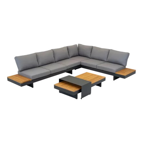 In And OutdoorMatch Loungeset - Lying function - FSC Teak - 3-piece (105887)