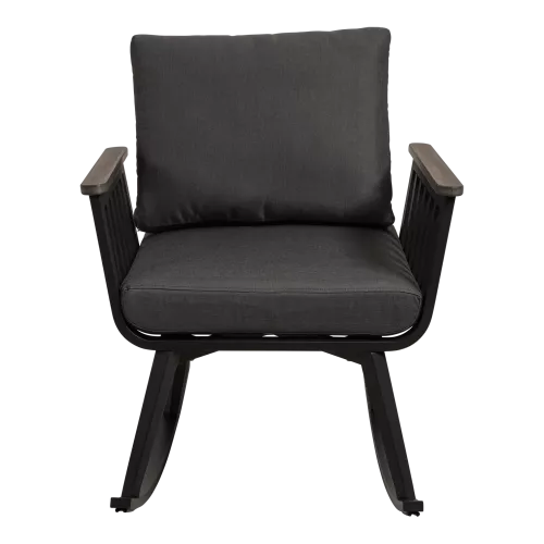 In And OutdoorMatch Rocking Chair - 71x95x81 cm - Aluminum - Olefin Cushion (105892)
