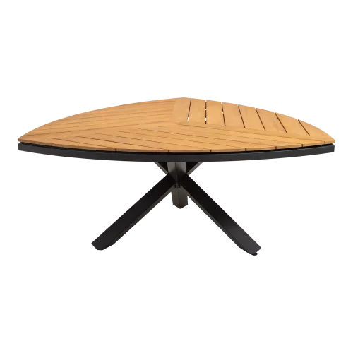 In And OutdoorMatch Table - Triangle - 170x170x74 cm - Aluminum - FSC Teak Wood (105904)