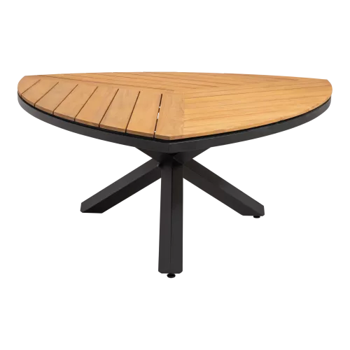 In And OutdoorMatch Table - Triangle - 170x170x74 cm - Aluminum - FSC Teak Wood (105904)
