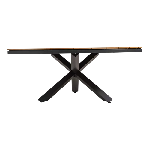 In And OutdoorMatch Table - Triangle - 170x170x74 cm - Aluminum - FSC Teak Wood (105904)