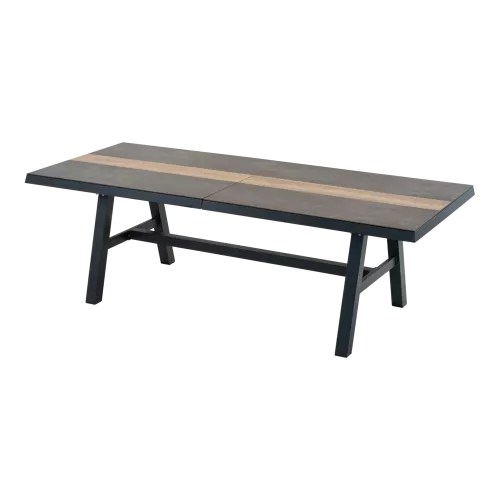 In And OutdoorMatch Pull-out table - 243/303x102 cm - Aluminum - 6 mm HPL (105921)