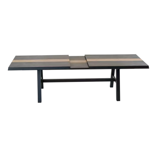 In And OutdoorMatch Pull-out table - 243/303x102 cm - Aluminum - 6 mm HPL (105921)