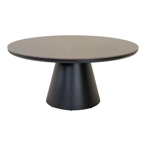 In And OutdoorMatch Table - Ø120x74 cm - Aluminum - Round - 12 mm Sintered Stone (105926)