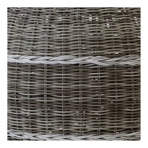 In And OutdoorMatch Pouf - Ø46x40 cm - Wicker - Beige (106078)
