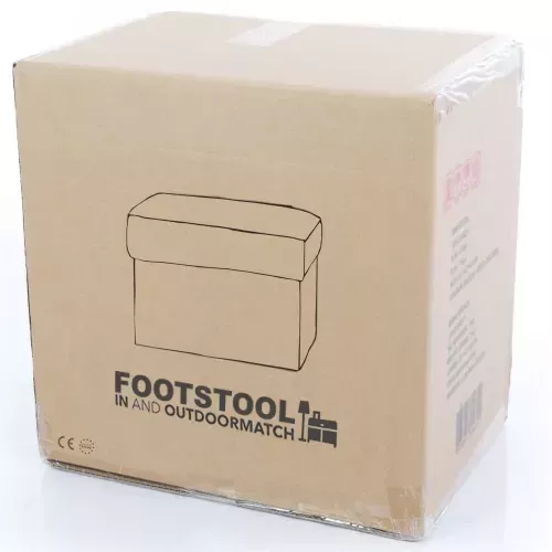 In And OutdoorMatch Pouf - Ø46x40 cm - Wicker - Beige (106078)