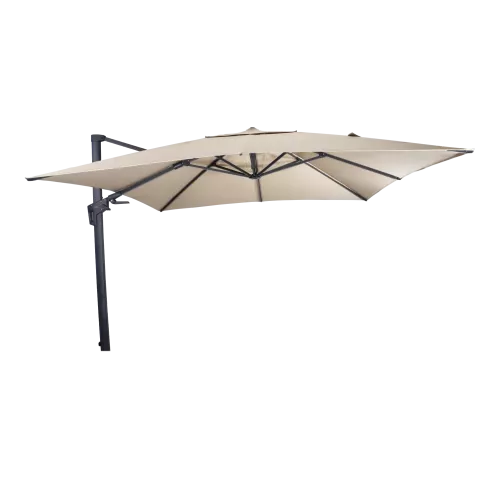 In And OutdoorMatch Cantilever Parasol - 3x3m - UV50+ - Without Ruffle - Aluminum Frame (106158)