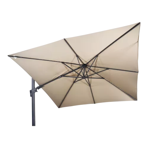 In And OutdoorMatch Cantilever Parasol - 3x3m - UV50+ - Without Ruffle - Aluminum Frame (106158)