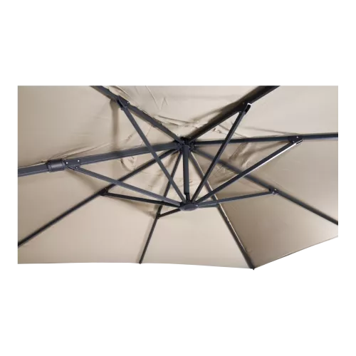 In And OutdoorMatch Cantilever Parasol - 3x3m - UV50+ - Without Ruffle - Aluminum Frame (106158)