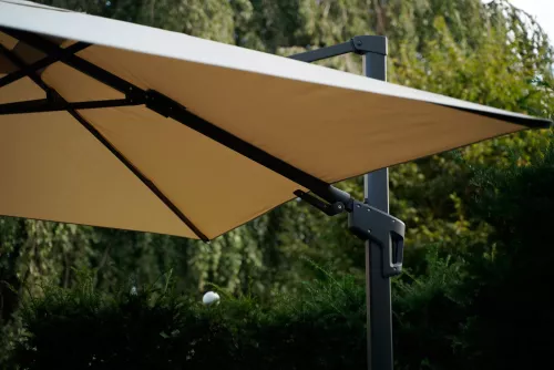 In And OutdoorMatch Cantilever Parasol - 3x3m - UV50+ - Without Ruffle - Aluminum Frame (106158)