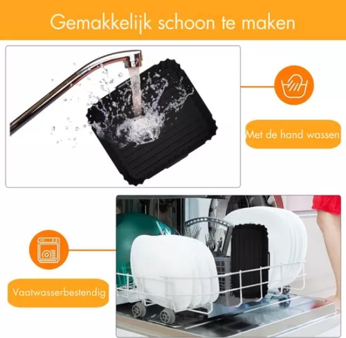 merkloos Airfryer Silicone Mold - 2 Pieces - Reusable - Heat Resistant - For Double Airfryer - Non-stick - Fat-free Baking - Easy to Clean - Durable & Environmentally Friendly - Suitable for Hot Air Fryers (8721085245439)