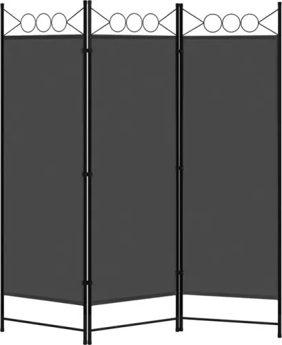 Dripio Elegant room divider - foldable partition wall - room dividing & stylish - sturdy design - modern dark gray - 3-piece (8721041508165)