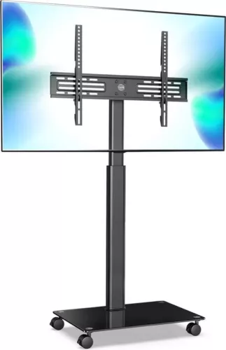 merkloos Mobile TV Stand - Suitable for 32-60 Inch Screens - Adjustable and Rotatable (8721085203910)