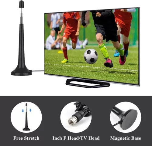 merkloos DAB/FM Tuner Antenna - Indoor Telescopic Antenna with Magnetic Base (8785322965733)