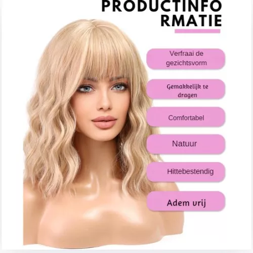 unbranded Wigs Women - Wigs Women Real Hair - Washable (6152507675633)