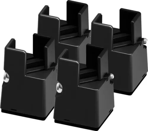 merkloos Furniture risers 5 cm, bed risers with adjustable screw clamp, sofa bed tables, robust risers for square or round sofa legs, leg diameter 2.5-4 cm, load capacity up to 9070 kg (6221148472571)