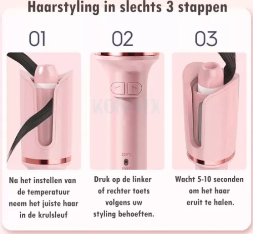 merkloos Automatic Curling Iron Hair - Curling Iron - Hair Curler - Hair Curler (6097432244212)