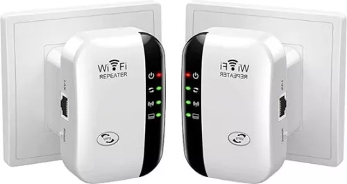 merkloos Wifi Booster Socket - Wifi Socket 300 Mbit/s - Wifi Repeater - Internet Booster - Wifi Extender (6151131756763)