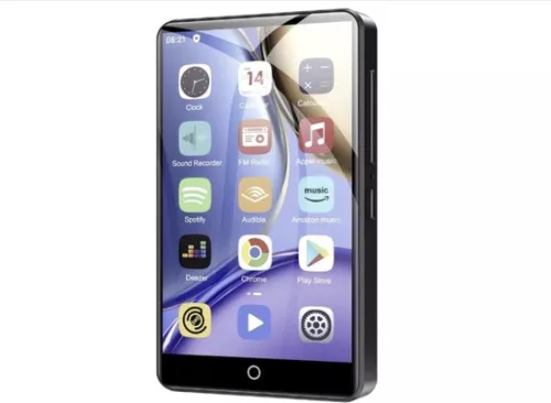 merkloos MP4 Player with Bluetooth and WiFi 80GB, MP3 and MP4 Music Player, 4 Inch 1080P Touch Screen Video Player, Portable Android Spotify Player with Play Store App (Black) (6152522710784)