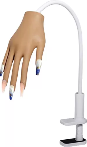 merkloos Nail Trainer - Easy to Use for Beginners - Realistic Practice Hand for Acrylic and Gel Nails - Suitable for Training and Courses - Compact Design (8721085226834)
