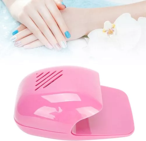 merkloos Professional Nail Fan Dryer - Portable Battery Operated Nail Polish Gel Dryer - Manicure Tool for Home Salon - Pink (8785305088275)
