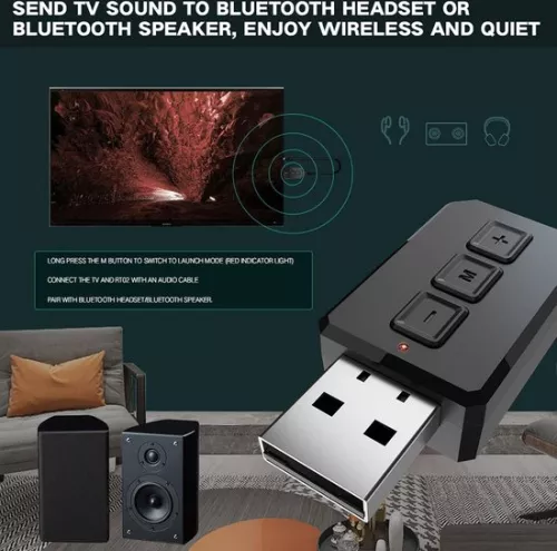 merkloos Bluetooth USB Adapter 2-in-1 Wireless Dongle Receiver - Desktop Laptop TV Game Consoles . (6152349568513)