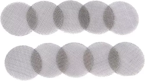 merkloos 100Pcs Stainless Steel Smoking Screens - Pipe Screen Filters for Smoking - Mesh Screens Wire Mesh Filter 15Mm . (8785300263530)