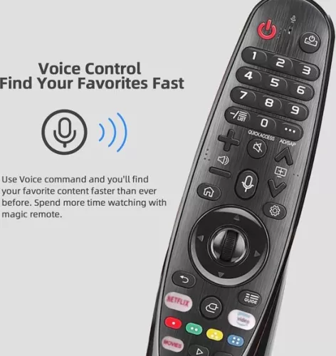 merkloos Magic Remote Control for LG Smart TV - Replacement with Voice Function - Universal - Suitable for many LG Smart TV models . (8785309239703)