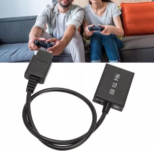 merkloos N64 HDMI Converter Adapter Cable for SNES - HD Link Cable for N64 - Convert Video Signal to HDMI - Supports PAL NTSC . (6152349389323)