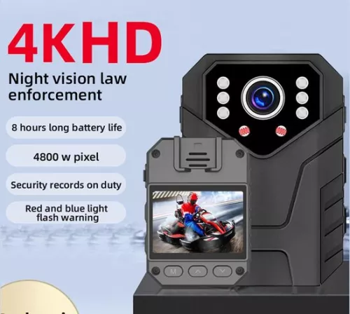 merkloos 1296P HD Police Camera with 128G Memory Waterproof - Bodycam with Night Vision GPS - Law Enforcement . (8785310425669)