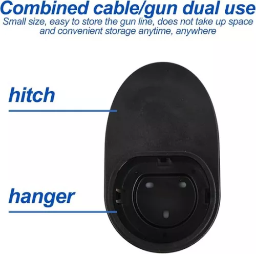 merkloos Cable holder type 2 wall holder for charging cable - organizer for Wallbox charging station - black (8785325017873)