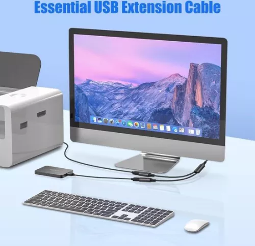 merkloos Male USB C to Dual Female USB Adapter - Splitter for Galaxy S8 S9, Google Pixel - OTG Y-Cable . (8785309313267)