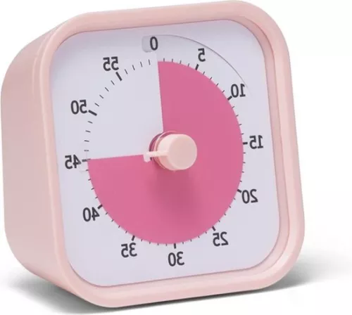 unbranded 60 Minutes Visual Countdown Timer - Homeschool Study Tool Countdown Timer - Pink Color time timer (6152514831893)