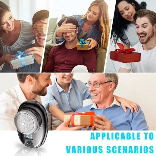 merkloos Electric Mini Shaver for Men - USB Type C Rechargeable, Wet & Dry, Portable & Washable (6151901685606)