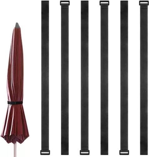 merkloos Adjustable Umbrella Straps - Reusable Patio Accessories - Pack of 6 (9502256222492)