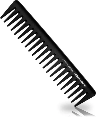 merkloos Premium Styling Comb Men - Unbreakable Carbon Comb for Hair and Beard - 19cm (9508554755526)