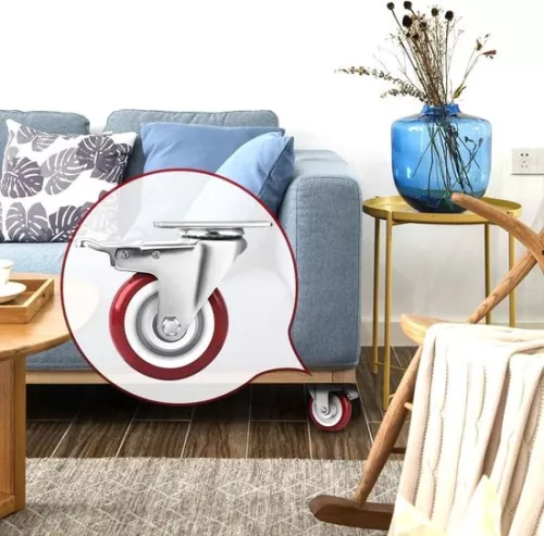 merkloos Heavy Duty Castors - Heavy Duty Swivel Casters / Trolley Wheels for Furniture,4pcs (8785292191767)