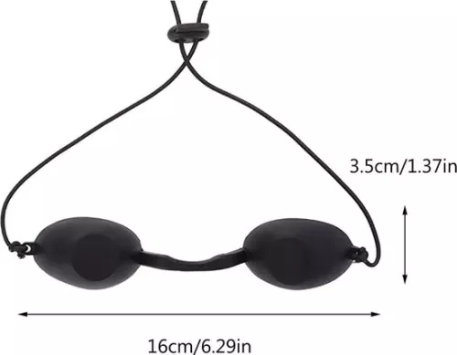 merkloos Sunbed Glasses - Tanning Goggles UV Solarium Safety Glasses - for LED Light Therapy IPL Hair Removal UV Protection Sunbed Glasses (8785300057405)