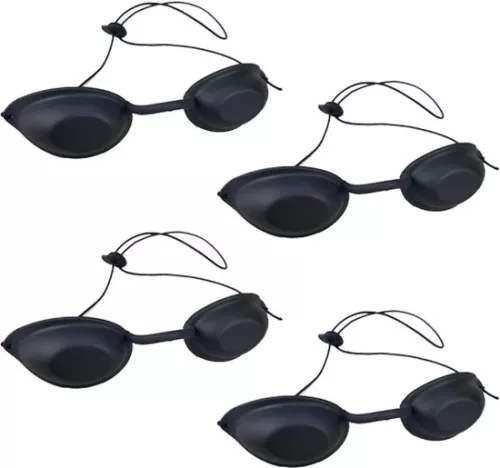 merkloos Sunbed Glasses - Tanning Goggles UV Solarium Safety Glasses - for LED Light Therapy IPL Hair Removal UV Protection Sunbed Glasses (8785300057405)