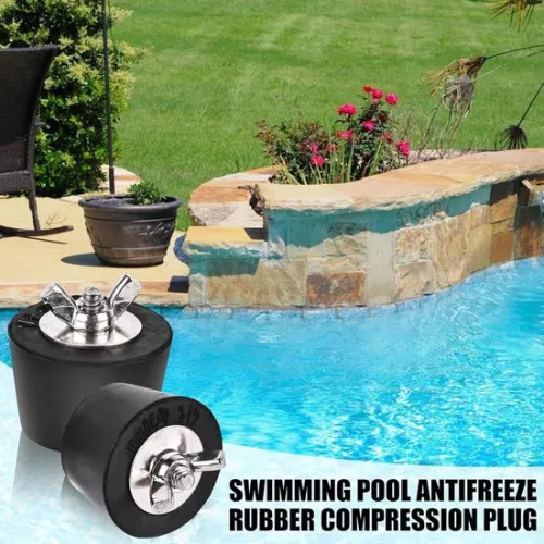 merkloos Swimming Pool Winter Stoppers - Pack of 6 32mm, 38mm, 51mm - Rubber Plugs with Stainless Steel Bolts - Swimming Pool Winter Stopper - Intex Swimming Pool Winter Pool Accessories . (6152314957977)