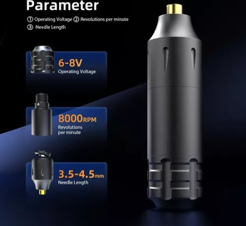 Aa Tattoo Pen Machine Wireless Battery Tattoo cartridge Needles Tattoo Ink Complete Tattoo Machine Kit for Tattoo 20 pieces (8785295309268)