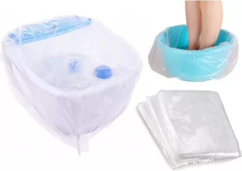 merkloos Foot bath disposable foot bags - pedicure spa podiatry - bathtub foot bath - plastic foot tray - sink foot bag (6152917128125)