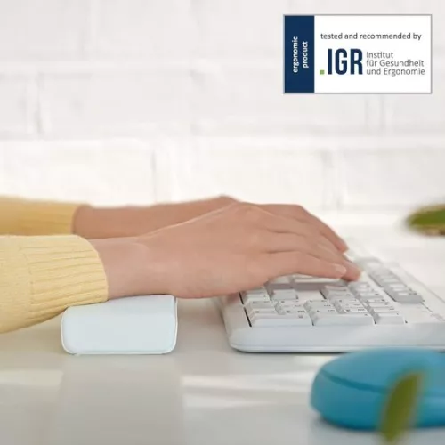 merkloos Adjustable Wrist Rest Keyboard - Long Foam Cushion Wrist Rest Left Right Handed - Desktop Wrist Rest Ergo Cosy Assortment - Light Gray 65240085 (8785301289041)