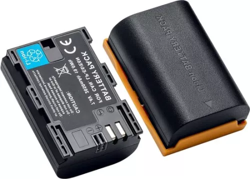 merkloos Rechargeable battery 2650mAh (2 pieces) compatible with Canon EOS 5D2-5D3-5D4-5DS-5DSR-6D-6D-6D2-60D-60Da-7DMarkII-70D-80D-90D etc. (6152350665607)
