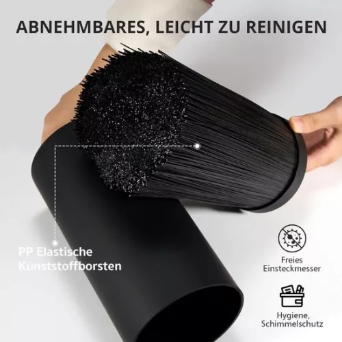 merkloos Knife block without knives - universal - 1 piece - black - flexible - 23 x 11 x 11 cm (6152307113137)