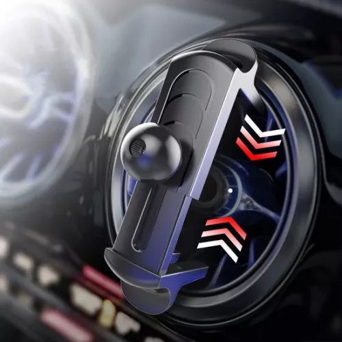 merkloos Round ventilation phone holder for Mercedes-Benz A/B/C/E/S-Class, Mini Cooper, Audi-TT - Suitable for all circular ventilation slots (6152115118126)
